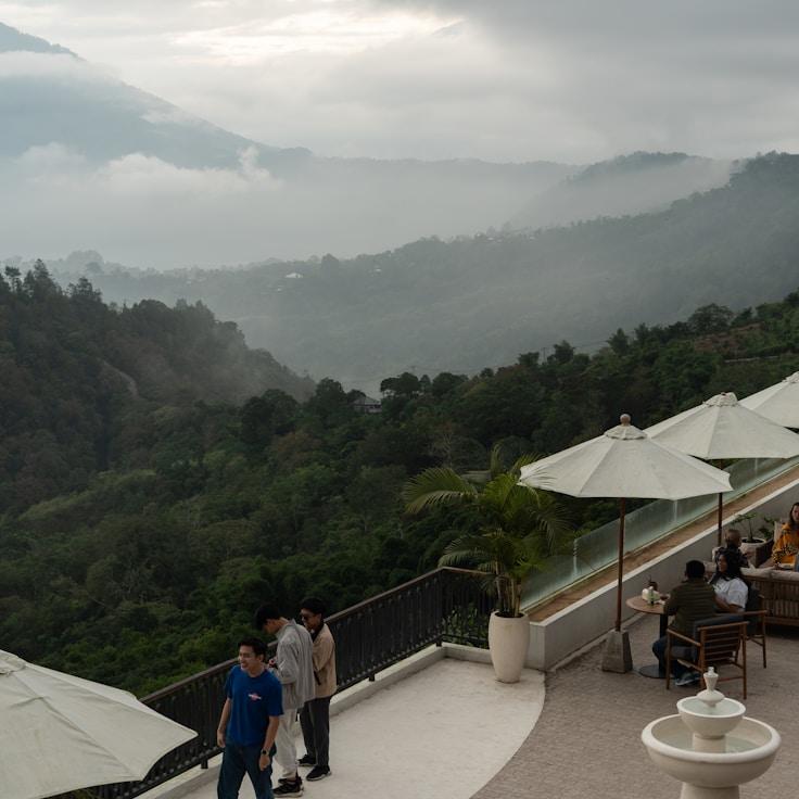 Entertainment zone at night in Italy